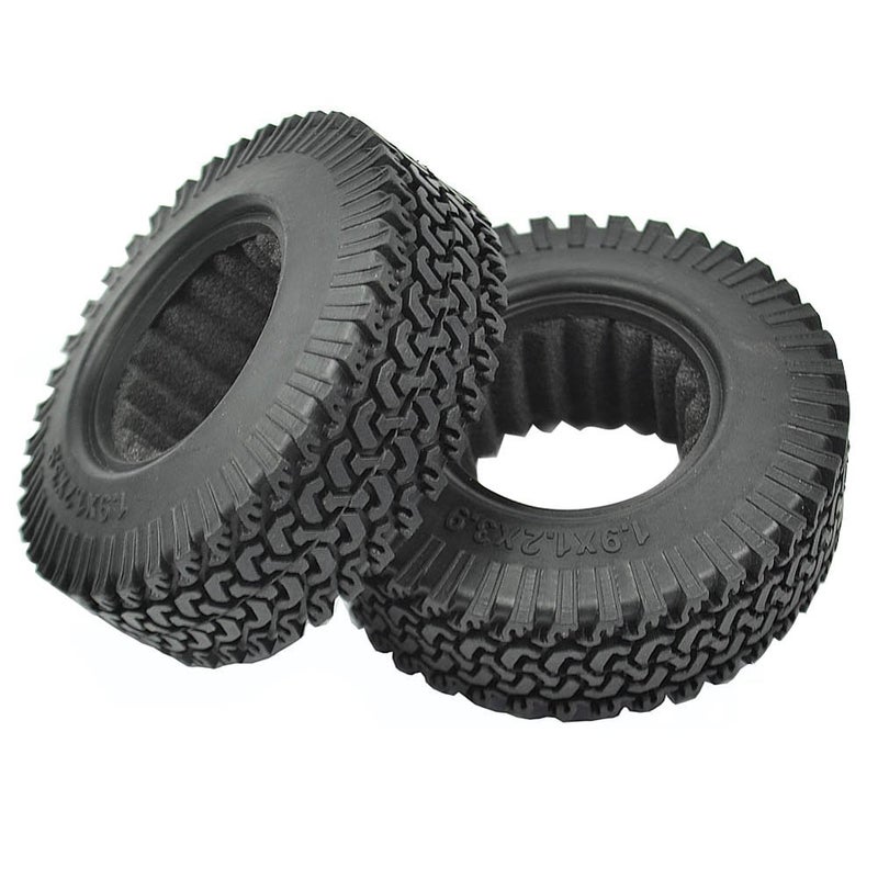 LAFEINA 100mm 1/10 Scale Rubber Tires for 1:10 RC Climbing Rock Crawler 1.9 Inch Wheels - Image 2